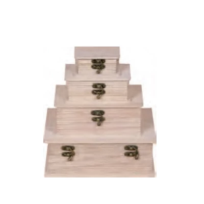 4 db-os könyv alakú fadoboz szett 4 db-os könyv alakú fadoboz szett