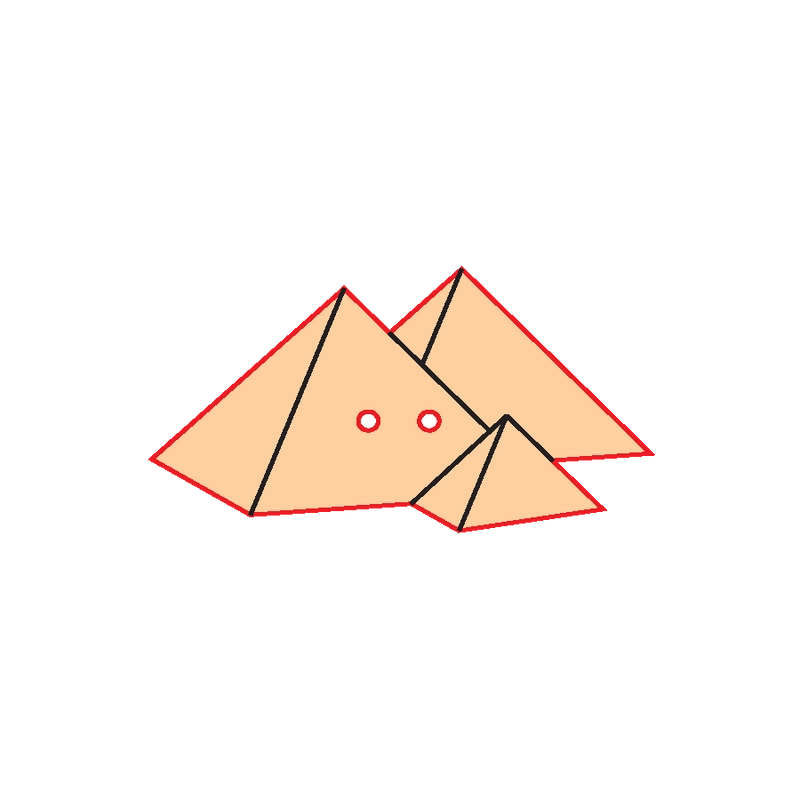 Mini Gomb Fafigura - Piramis