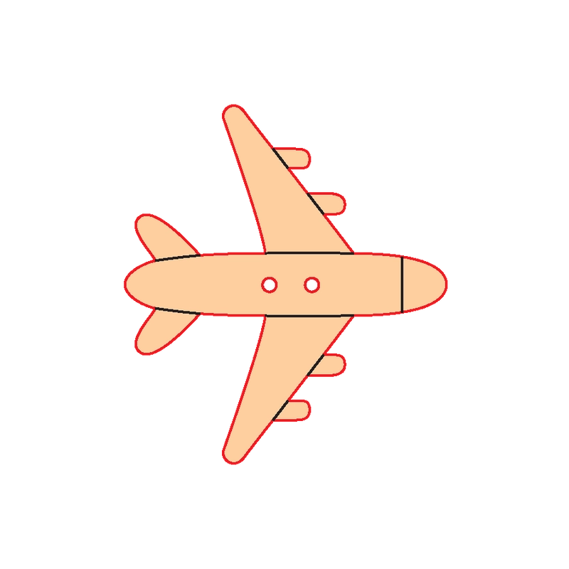 Mini Gomb Fafigura - Repülő