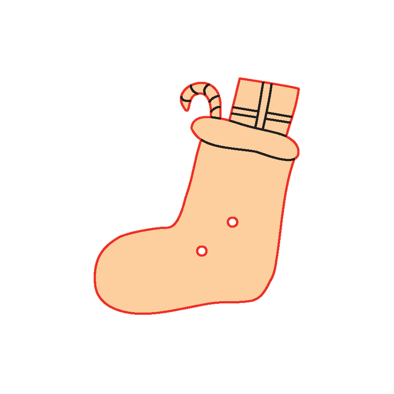 Mini Gomb Fafigura - Zokni