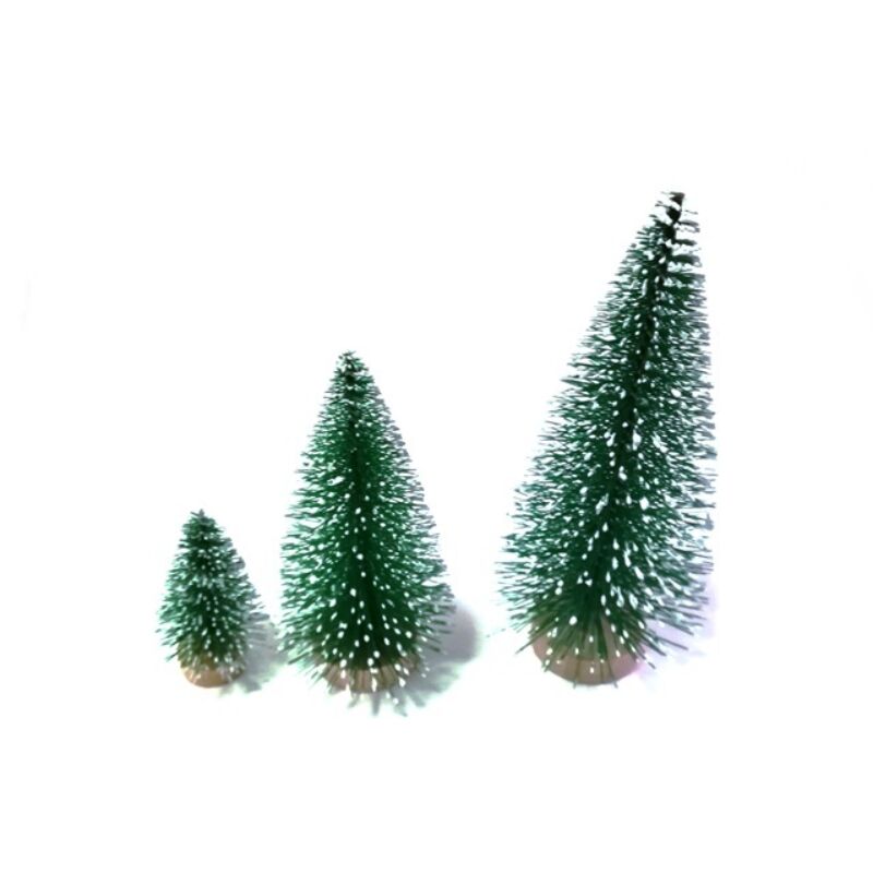 Fenyőfa zöld-havas 12 cm