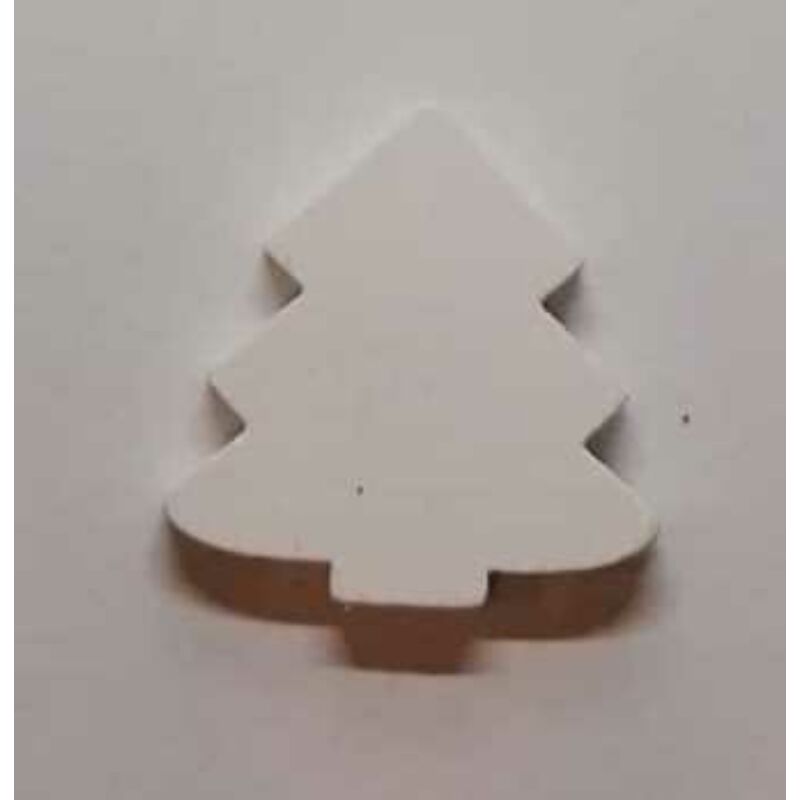 Fafigura - Mini fenyőfa fehér