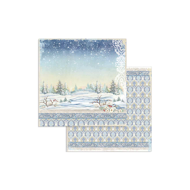 Scrapbook papír 30x30 cm -  "Téli mesék" 10féle/cs