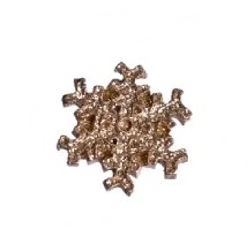 Glitteres hópehely arany öntapadós