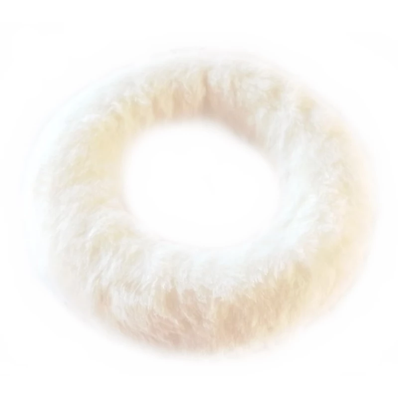 Prémes  félkoszorú 25 cm - Fehér