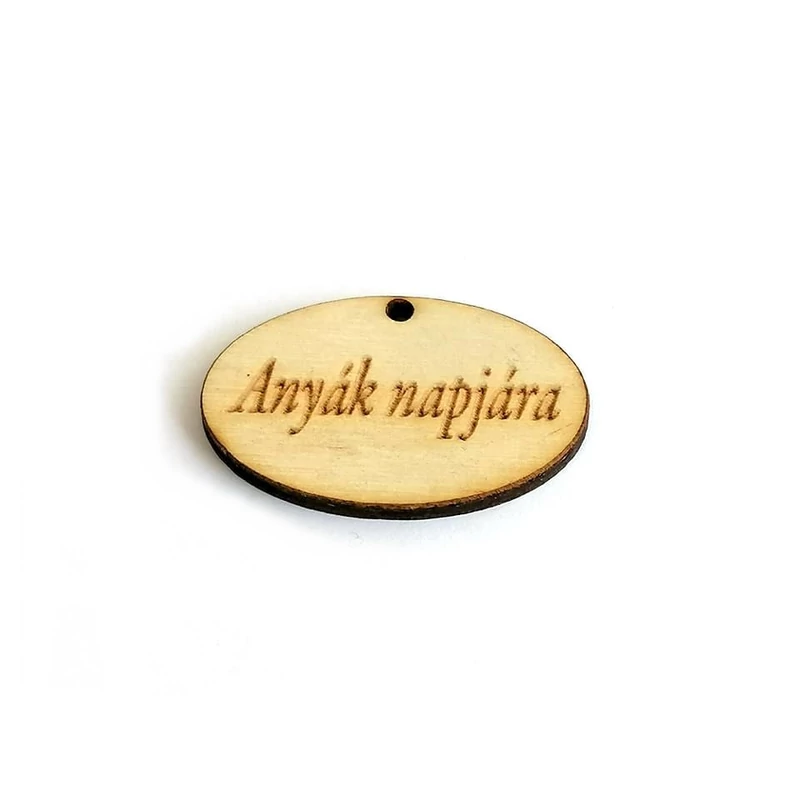 Natúr fa - "Anyák napjára" ovál tábla