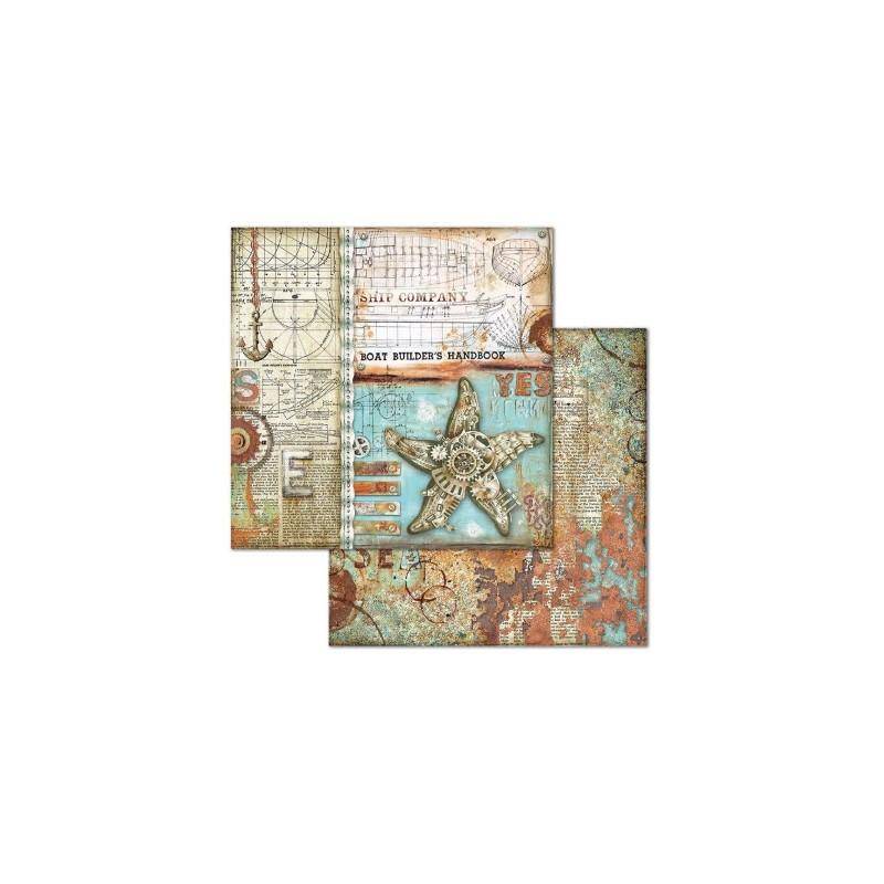 Scrapbook papír 30x30 cm -  "Tengeri világ" 10féle/cs