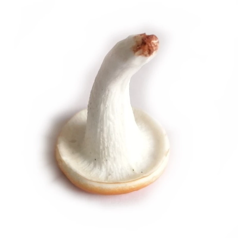 Gomba - barna kalapos - gumi, lapos 7cm