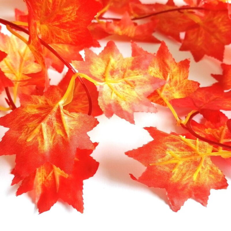 Szőlőleveles őszi girland, vörös