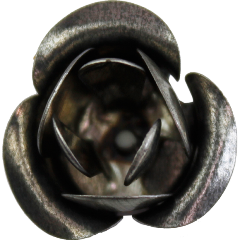 Fém díszítőelem, rózsa 1,5 cm, 10 db/csomag