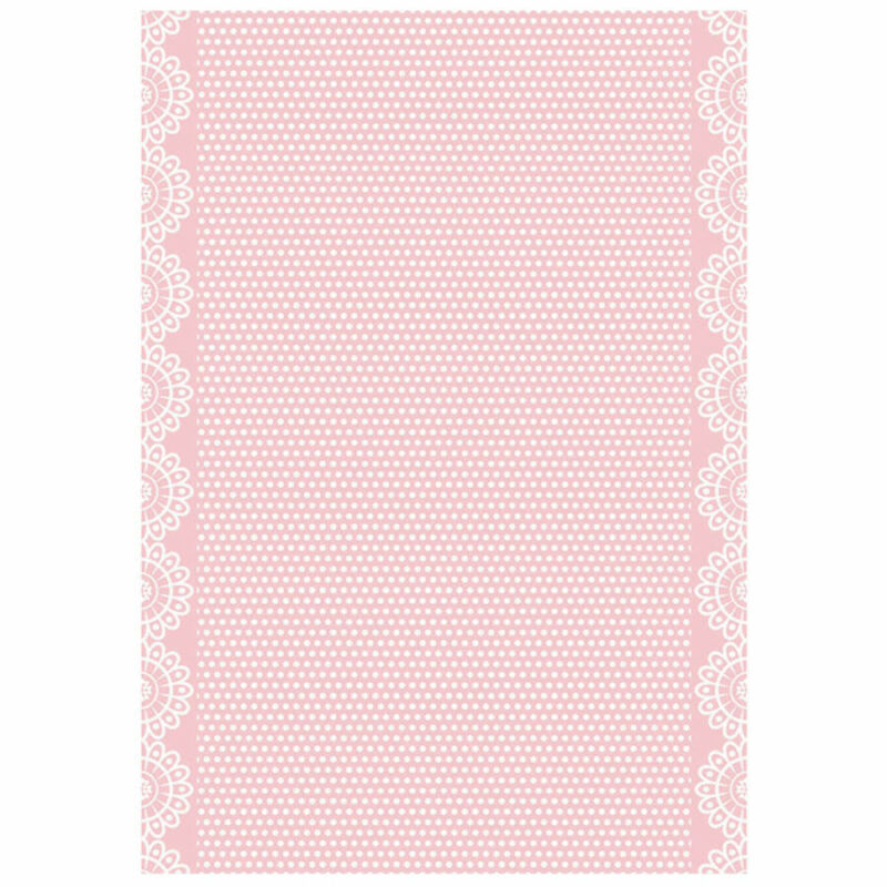 Rizspapír A4 - DayDream pink textúra
