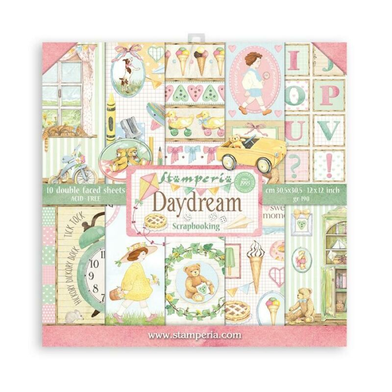 Scrapbook papír 30x30 cm -  "Daydream" 10féle/cs