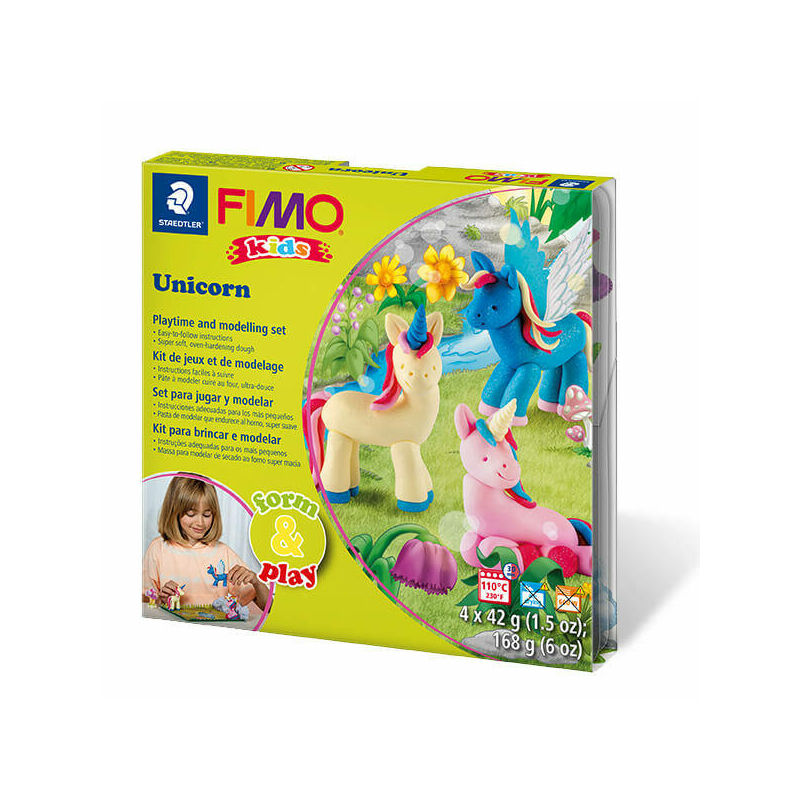 Fimo Kids süthető gyurma készlet, 4x42g - Unikornis