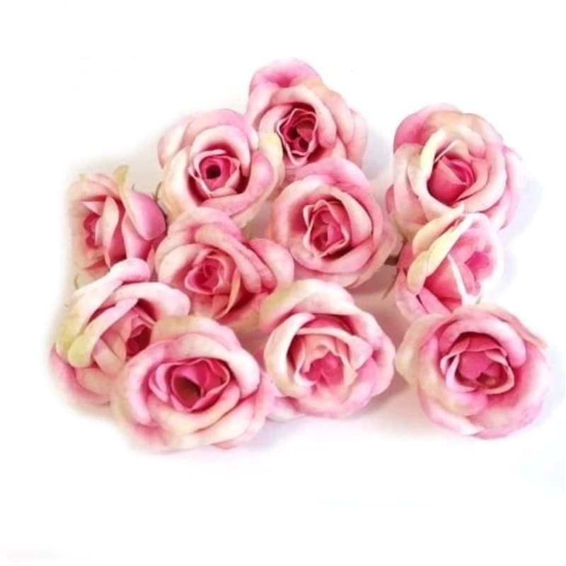 Rózsafej kicsi krém-pink, 1 db