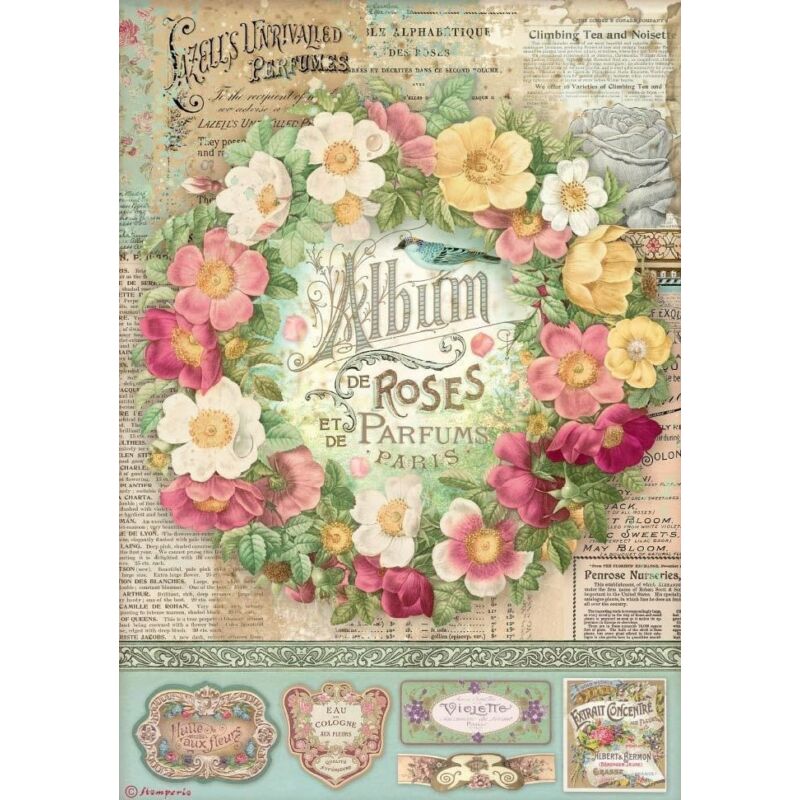 Rizspapír A4 - Album de Roses
