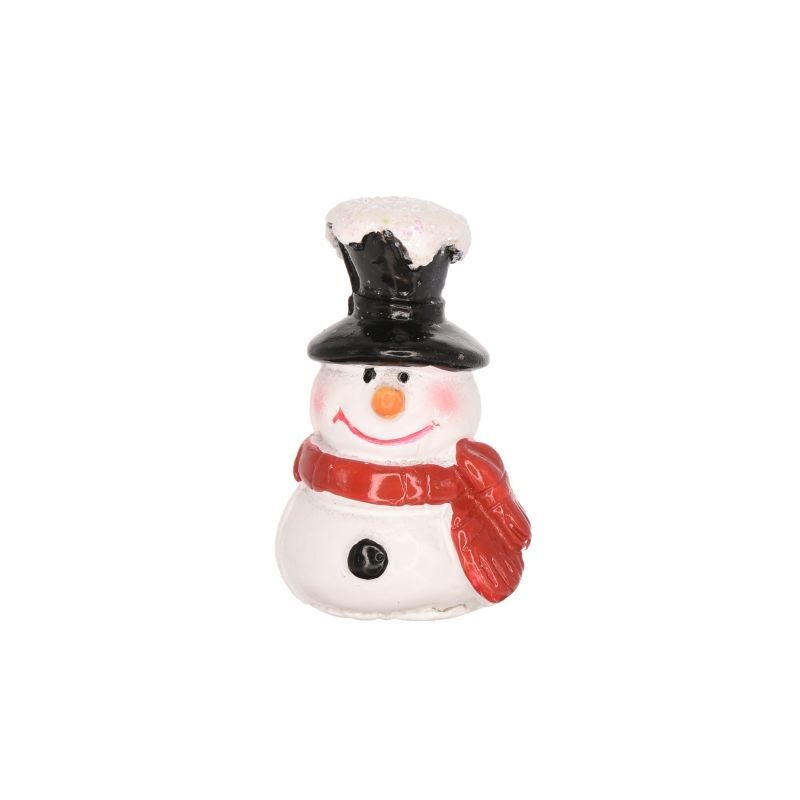 Havas kalapos hóember figura, poly