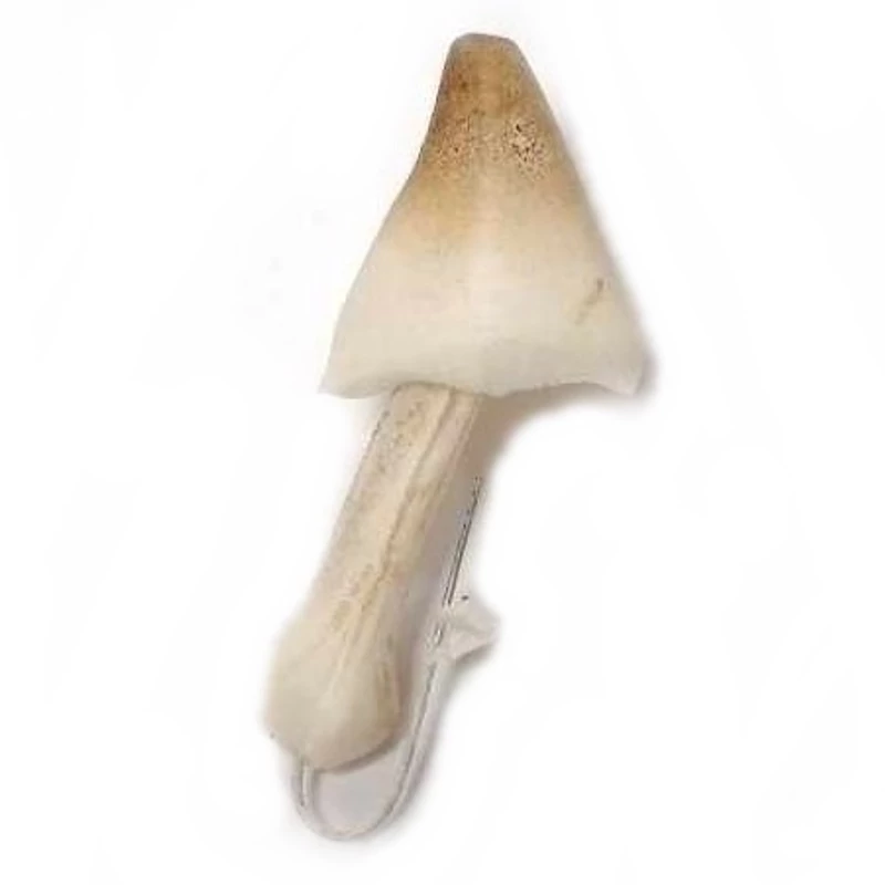 Gomba - sötétbarna hegyes kalapos - gumi 7,5cm