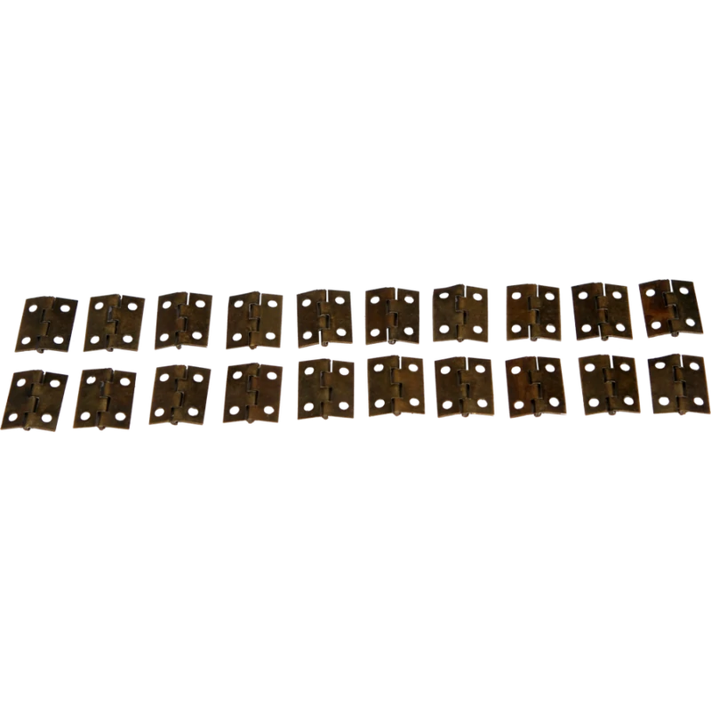Fém zsanér bronz 18x14 mm (20 darab/csomag)