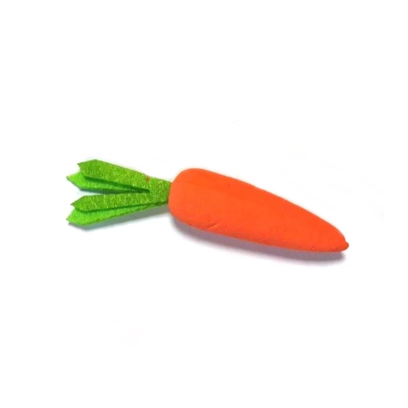 Mini polisztirol répa filc zölddel, 7cm 