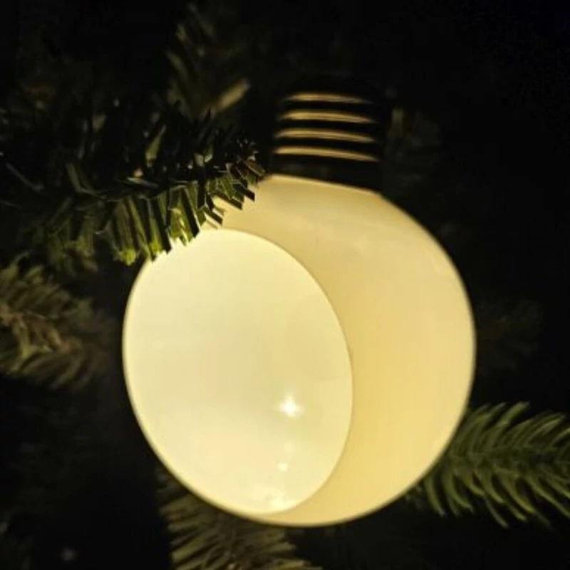  Világítós nyitott díszíthető gömb 9cm
