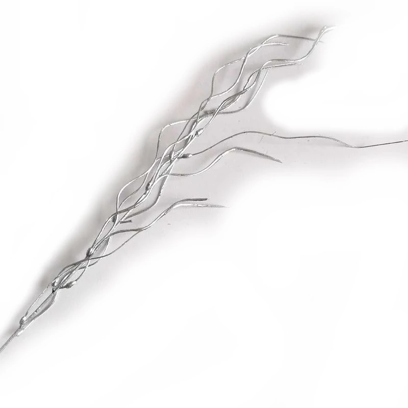 Korall ág, metál ezüst