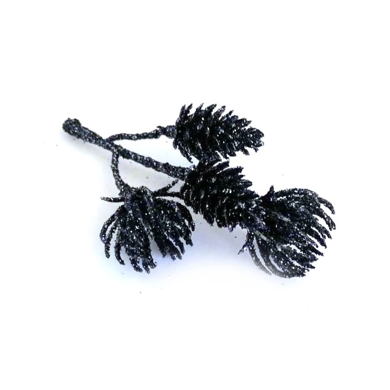 Pick csokros mini toboz/tűlevél, glitteres - éjkék