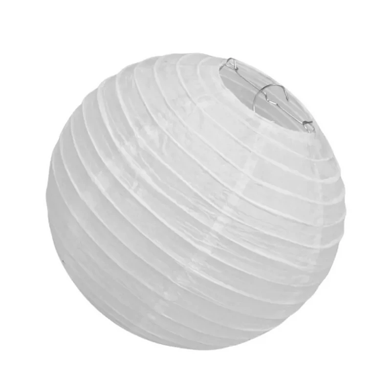 Papír lampion 20cm, fehér