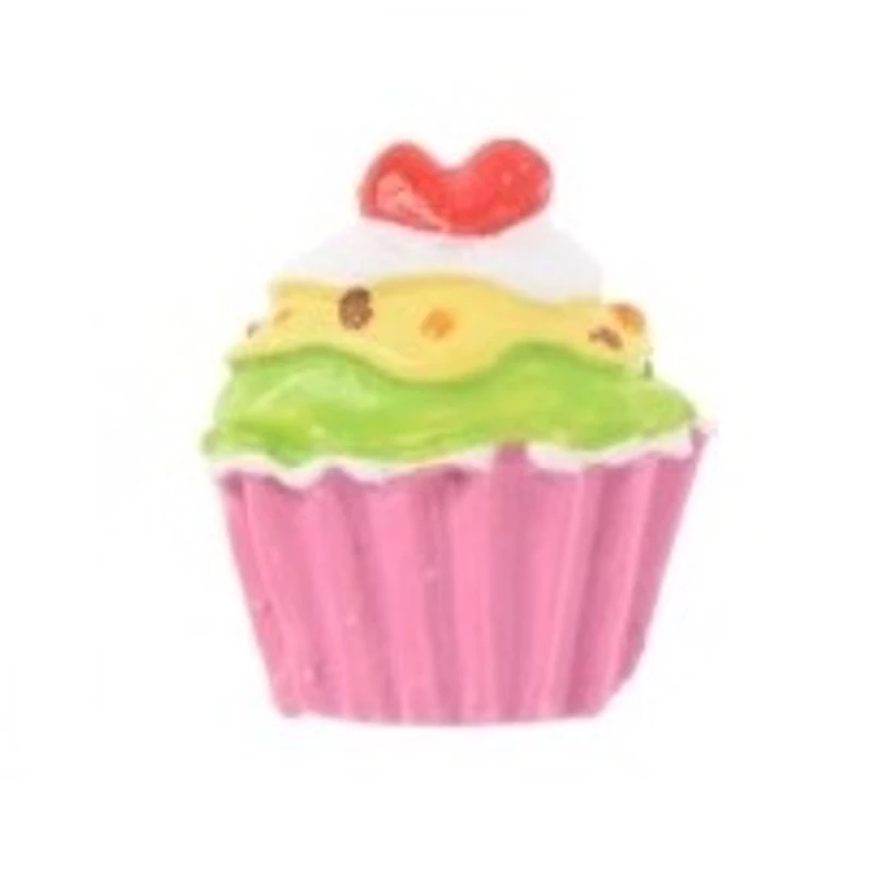 Muffin, rózsaszín-sárga