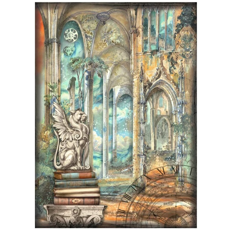 Rizspapír A4 - Sir Vagabond in Fantasy World dragon