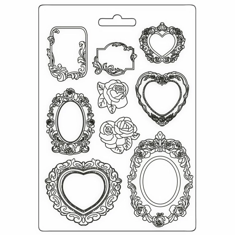 Lágy PVC öntőforma, A4 - Precious frames 