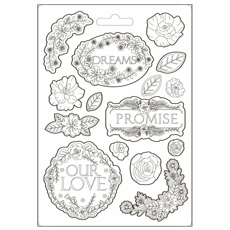 Lágy PVC öntőforma, A5 - Garden of Promises álmok 