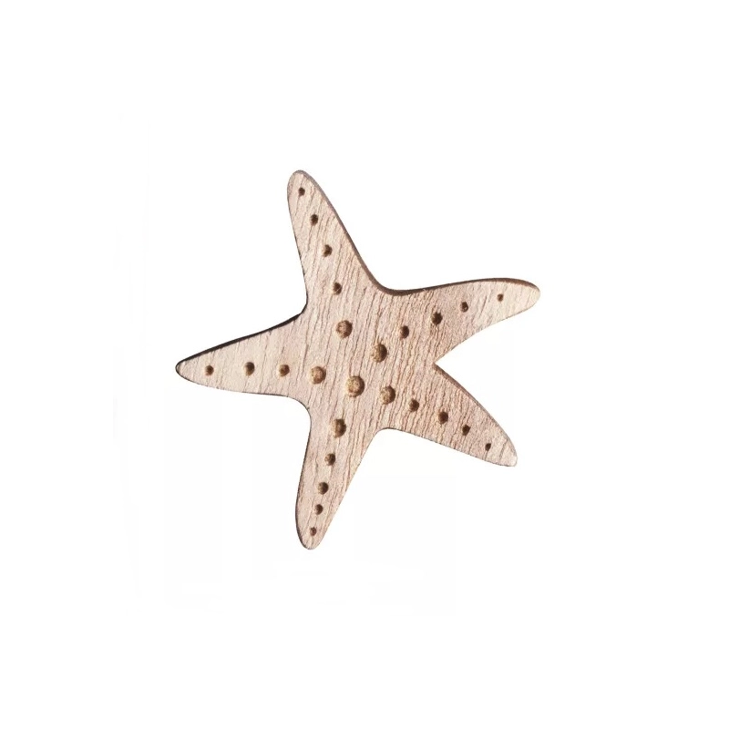 Fa dekor - Barna tengeri csillag