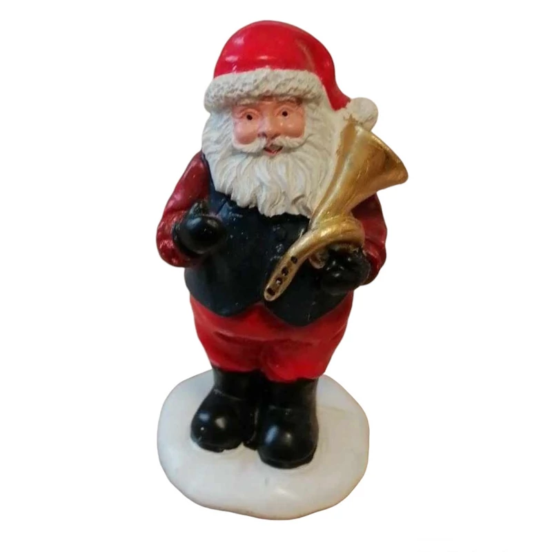 Zenész karácsonyi figura -  Mikulás