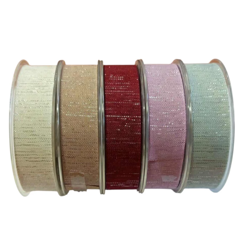 Csillogós textil szalag, 2,5cm széles - 1m