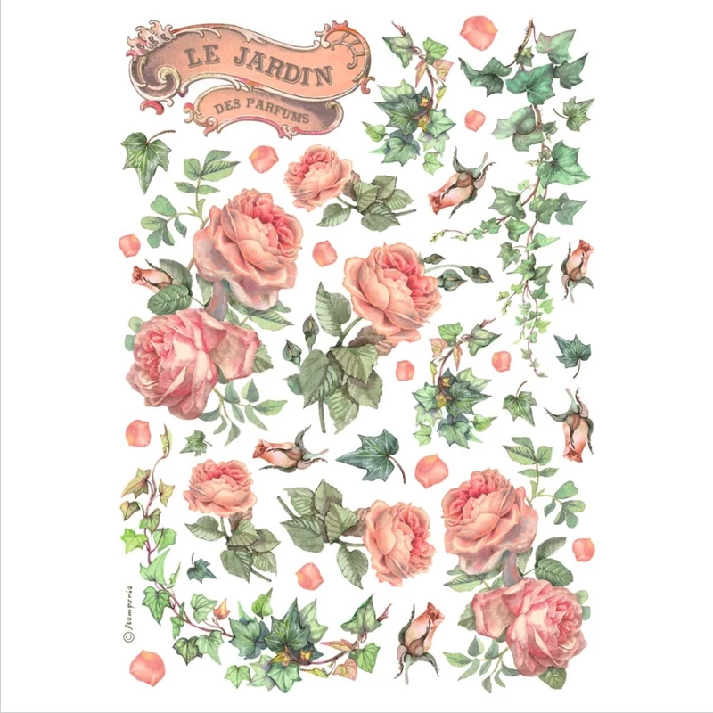 Rizspapír A4 - Les jardins des parfums