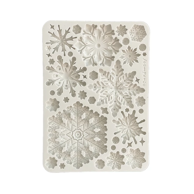 Szilikon öntőforma A/5 - Hókristályok