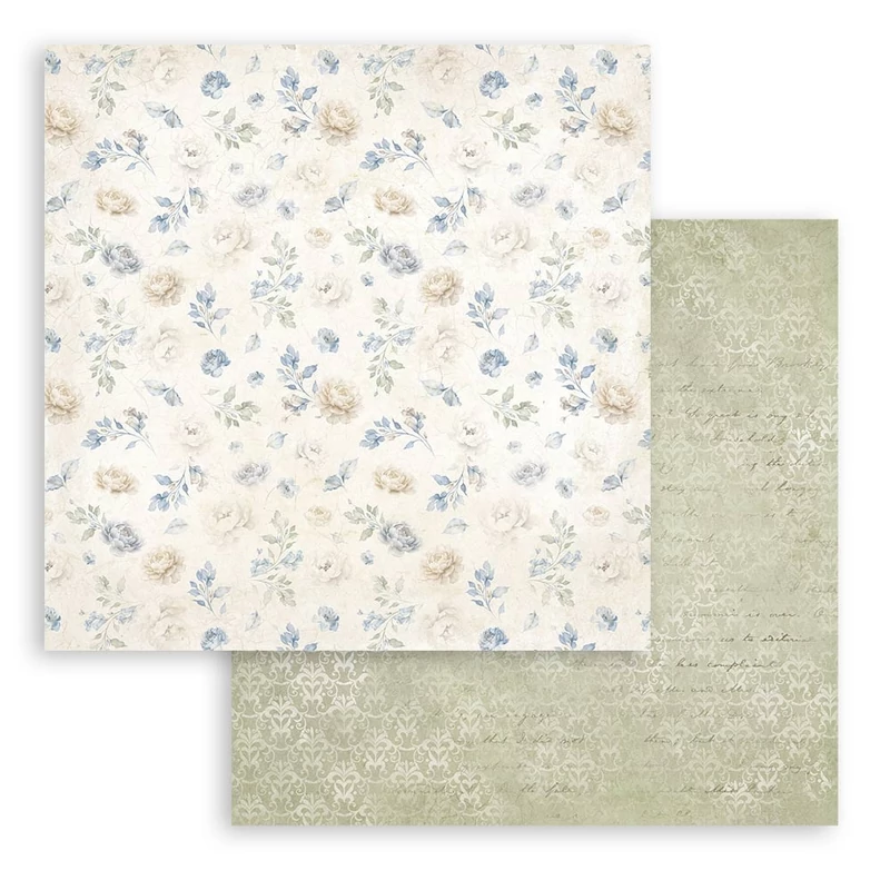 Kétoldalas scrapbook papír 30,5X30,5cm - Timeless roses tapestry