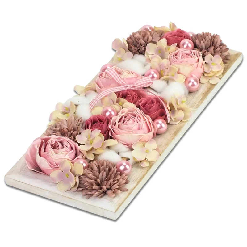 Készítsd magad dekor csomag "Tavaszi virágos asztaldísz  "30cm