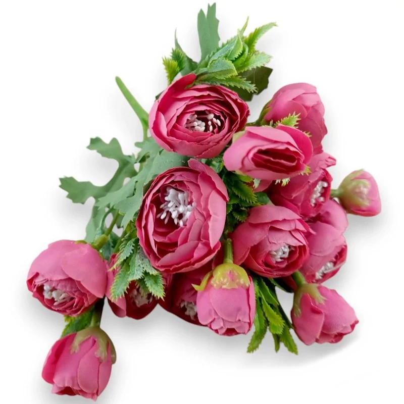 Boglárka csokor 5 szál selyem 28 cm - pink