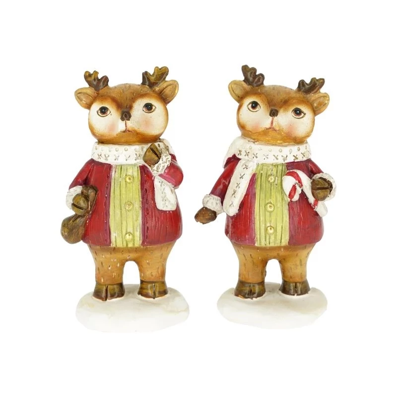 Szarvas cukorbottal/csomaggal álló - 1db