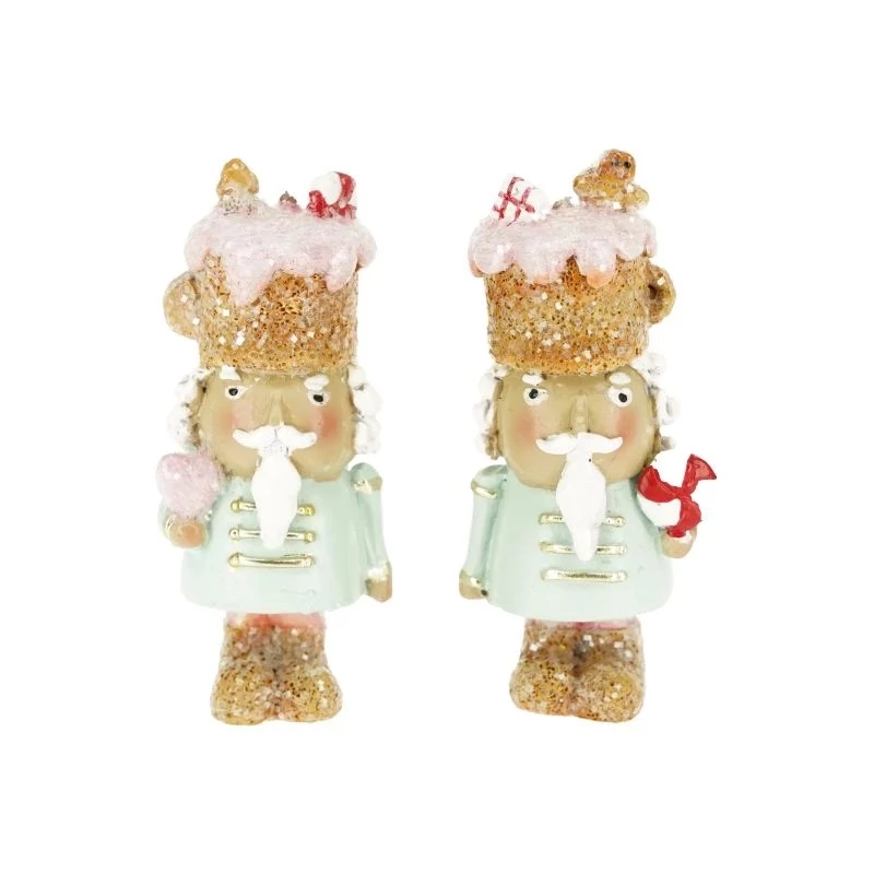 Menta ruhás diótörő nyalókával/szívvel álló - 1db