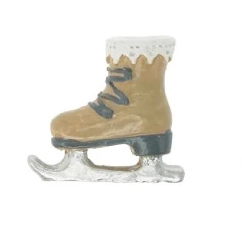 Metál korcsolya - arany, fekete fűzős