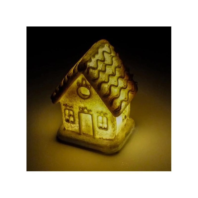 Világítós mézeskalács házikó