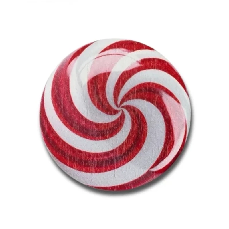 Nyomtatott fa tábla - Karácsonyi cukorka kerek