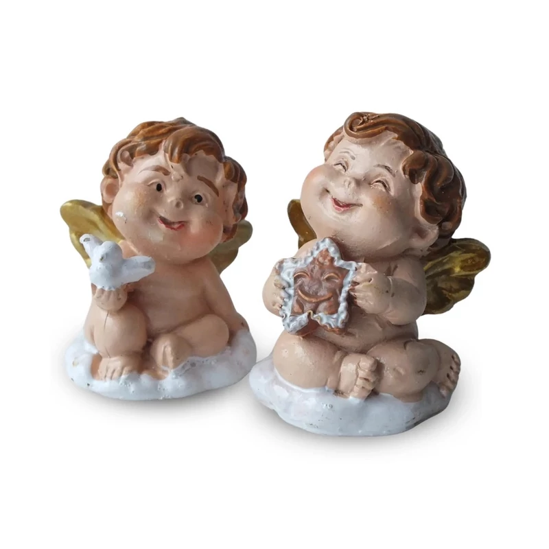 Huncut angyalka, felhőn ülő - 1db