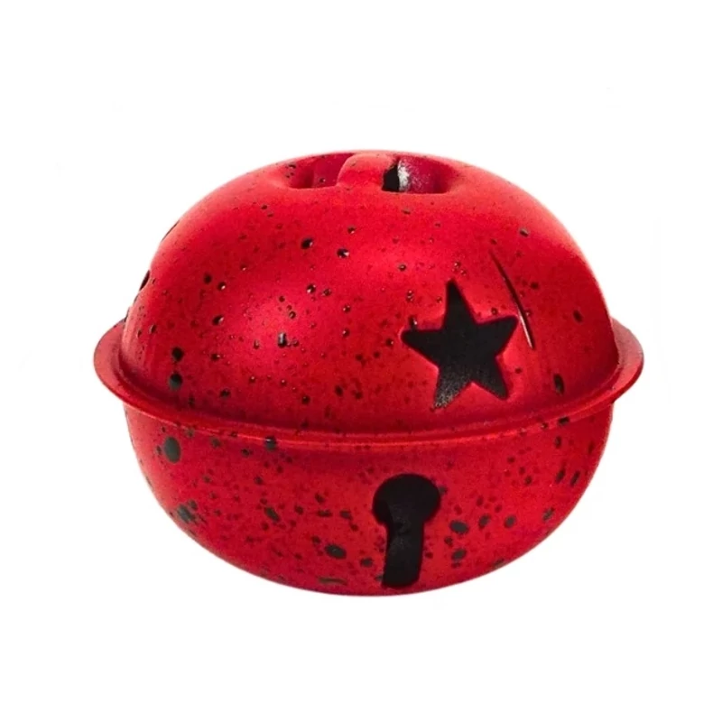  Fém kolomp, nagy piros - 5cm