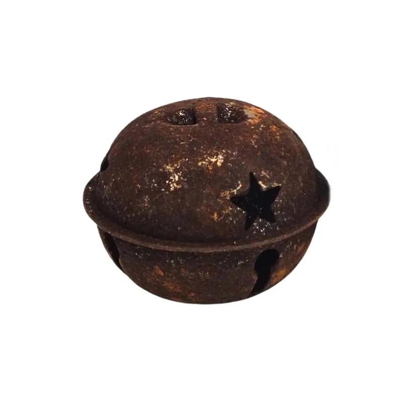  Fém kolomp, nagy rozsdabarna - 5cm