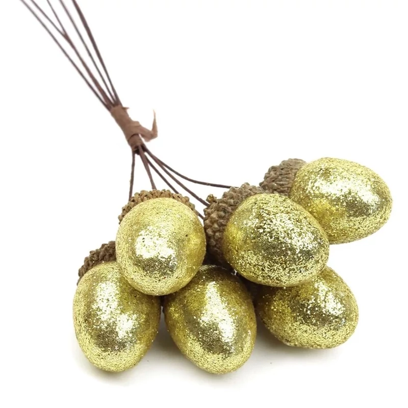 Csillámos makk betűző - arany