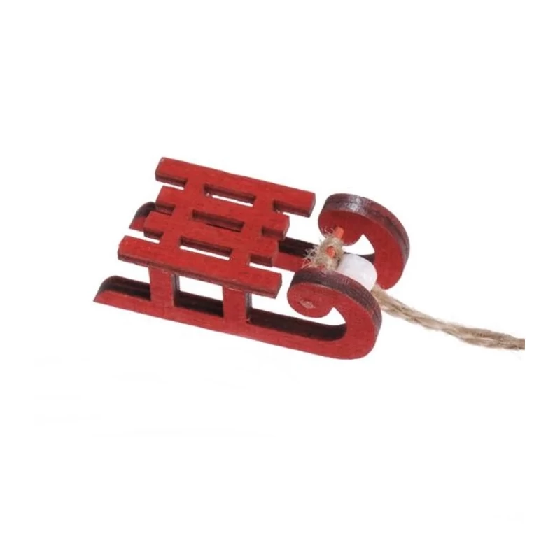 Szánkó nagy 6cm - piros