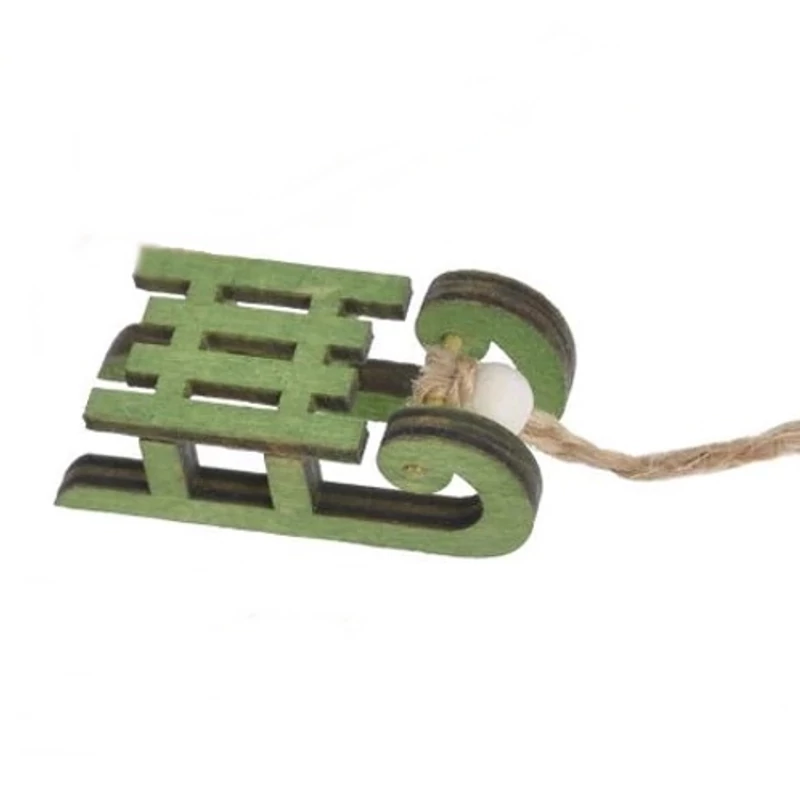 Szánkó kicsi 5cm - zöld